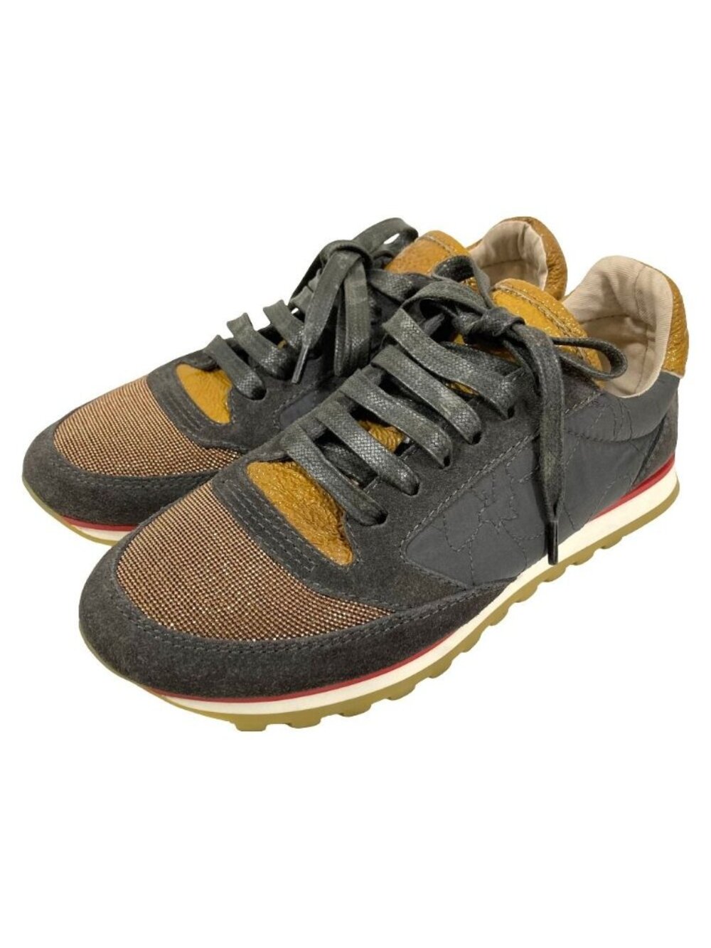 Brunello Cucinelli Monile Decoration Sneakers Gray